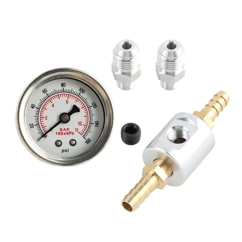 Универсальный манометр топлива 0-160PSI 1/8NPT наполненный жидкостью для впрыска