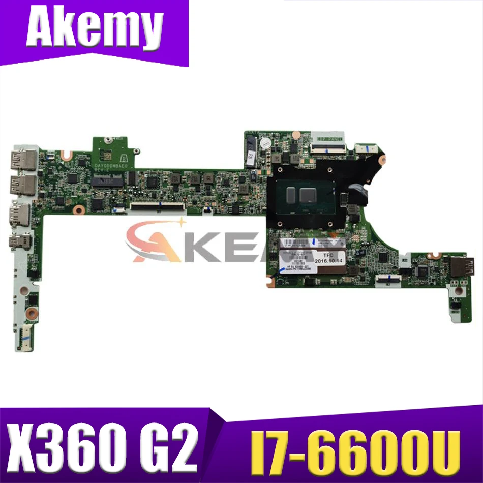 

Laptop motherboard For 861992-501 849425-601 847450-601 DAY0DDMBAE0 HP Spectre X360 G2 13-4000/4100 With I7 CPU 8GB 100% TEST OK