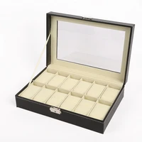 112 grids watch box pu leather watch case holder organizer storage box for quartz watches jewelry boxes display best gift