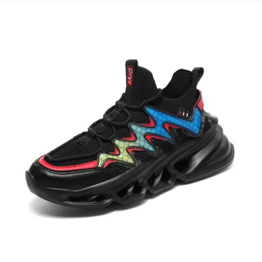 

Fashion Trainers Men/Youth Breathable Anti-Slip Wear-Resistant Running Shoes Outdoor Blade Point Sole Lightweight Sneakers 39-46