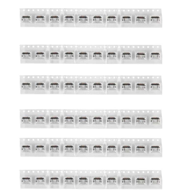 

60 Pcs Type B Micro-USB Female 5 Pin Jack Port Socket Connector Repair Parts