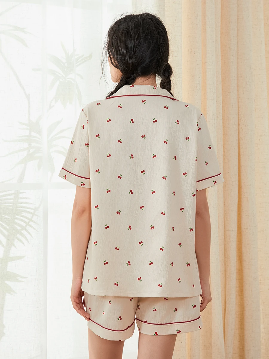 Женский пижамный комплект из 2 предметов одежда для дома свободные топы с