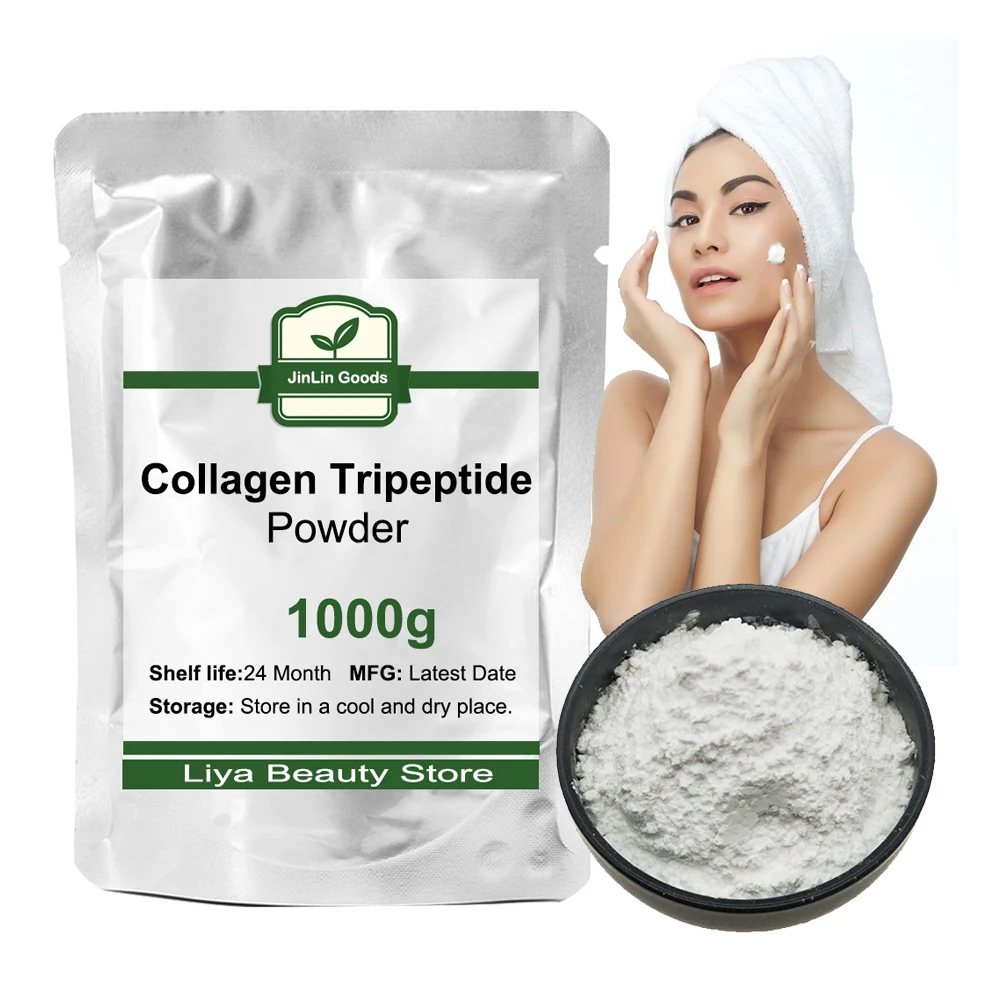 

Cosmetic Raw Material 50-1000g Collagen Tripeptide Powder, Skin Whitening High Quality