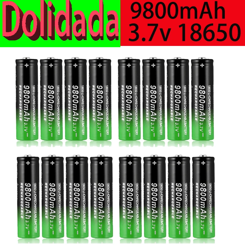 

New 18650 Li-Ion battery 19800mAh rechargeable battery 3.7V for LED flashlight flashlight or electronic devices battery