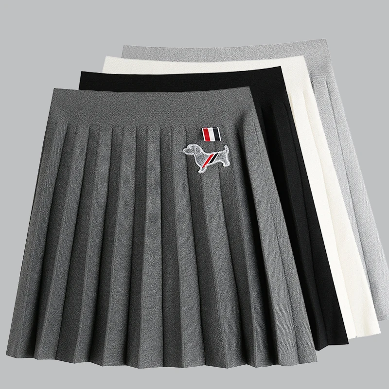 Skirt Y2k Korea High Quality Women Luxury Clothing 2023 Clothes Girl Pleated Vintage Mini Skirt Summer Fall Knitwears Streetwear