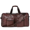 PU Oversized Travel Bag Men's Business Trip Handbag Portable Huge Single-Shoulder Luggage Bag Travelling Leisure Black Brown 1