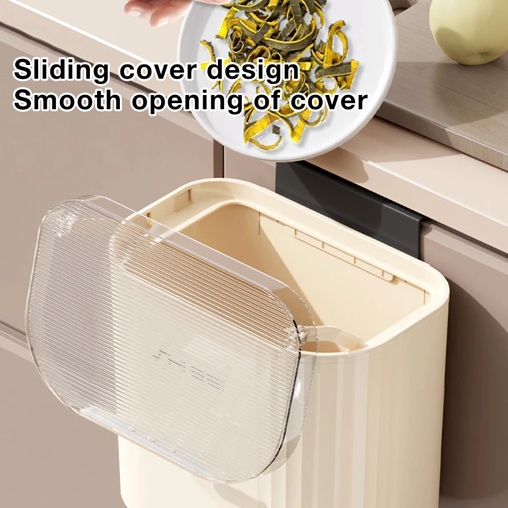 JYPS Кухонная корзина для мусора с крышкой Настенная компактная вторичной