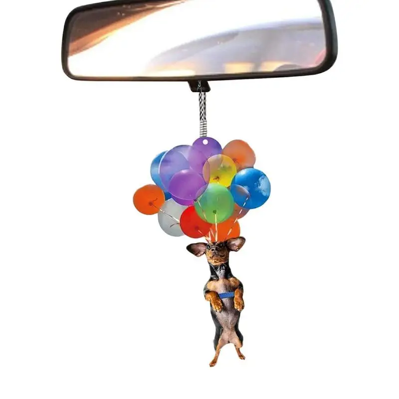 

Colorful Balloon Car Pendant Colorful Hanger For Car Rearview Mirror Car Mirror Accessories Balloon Animal Decor For All