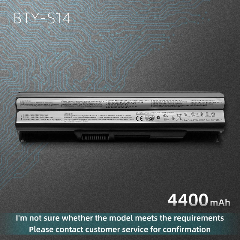 

Аккумулятор для ноутбука MSI FR700 FX400 FX420 FX600 FX603 FX610 FX620DX GP60 ms 16g1 1482 16G1 16G4 16G7 16GA 16GC 16GD 16GF