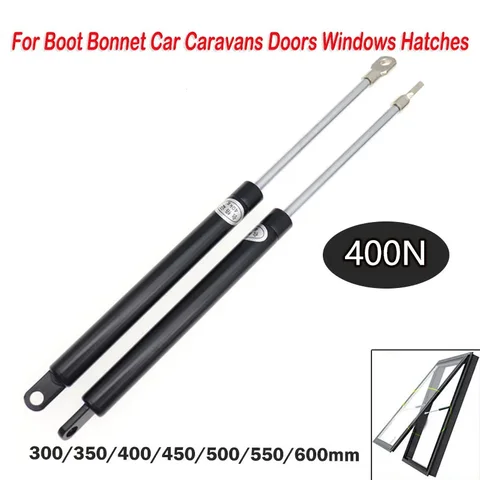 2x 400N 300/350/400/450/500/600 мм газовые стойки подъемник опоры газовая пружина для ящика инструмента RV кровать автомобиль фургон двери окна лодка автобус