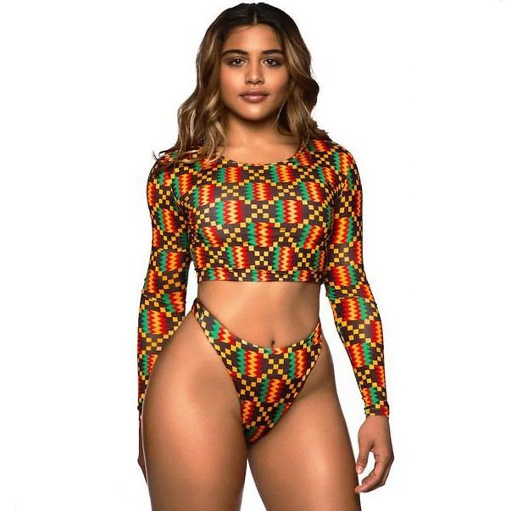 Женский купальник с длинным рукавом спортивный женский для серфинга купальные