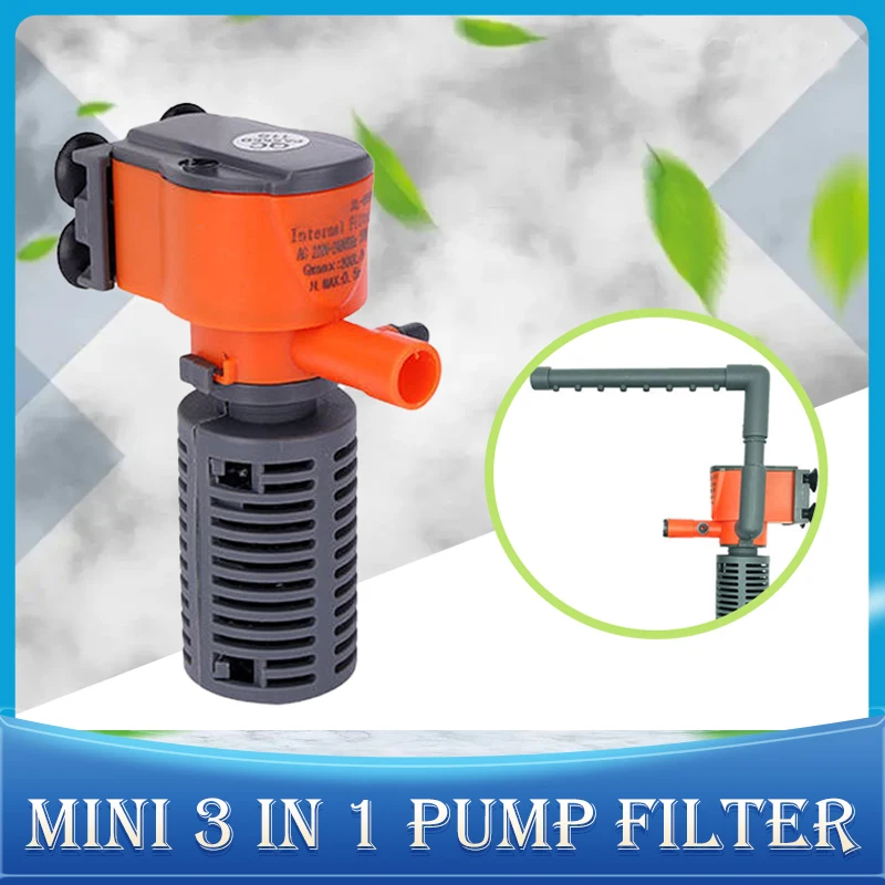 

Xilong Mini Built-in Filter Submersible Pump Aquarium Oxygenation Water Purification Circulating Fish Tanks Fishbowl Supplies