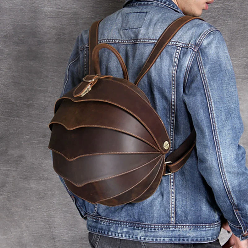 

Индивидуальный рюкзак Luufan для мужчин и женщин, маленький школьный ранец из воловьей кожи, летняя дорожная сумка