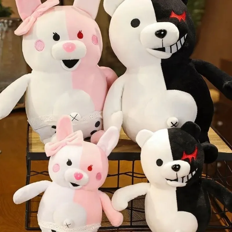 Фото Мягкая плюшевая игрушка Монокума из Danganronpa, 20 см, для детей, фанатов, косплея, подарков на день рождения, праздников, коллекционирования, украшения комнаты на Рождество №5