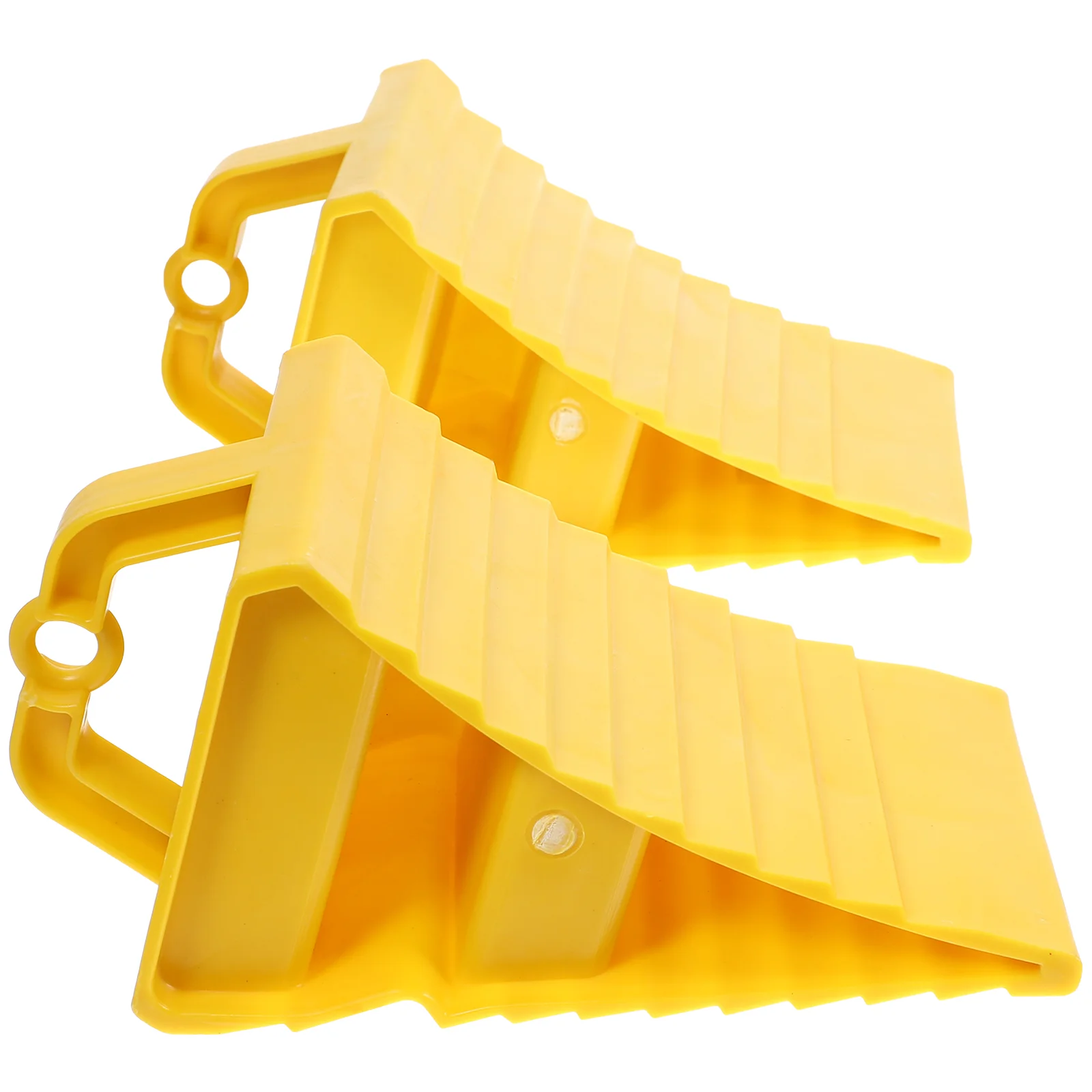 

2 Pcs Non-Slip Retainer Elevator Wheel Chocks Skid Resist Backstop Fork Lift Car Antiskid Block Rubber Floor Jacks