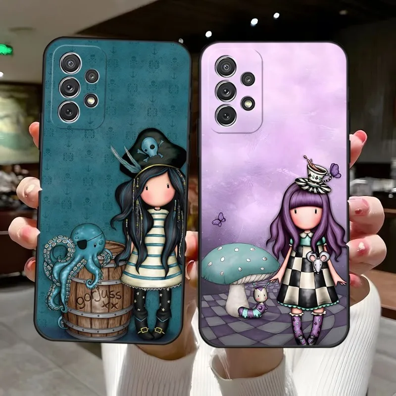 

Cute S-santoro-gorjus-E Girl Phone Case Luxury Design For Samsung Galaxy S23 S21 S10 S30 S20 S22 S8 S9 Pro Plus Ultra Fe Covers
