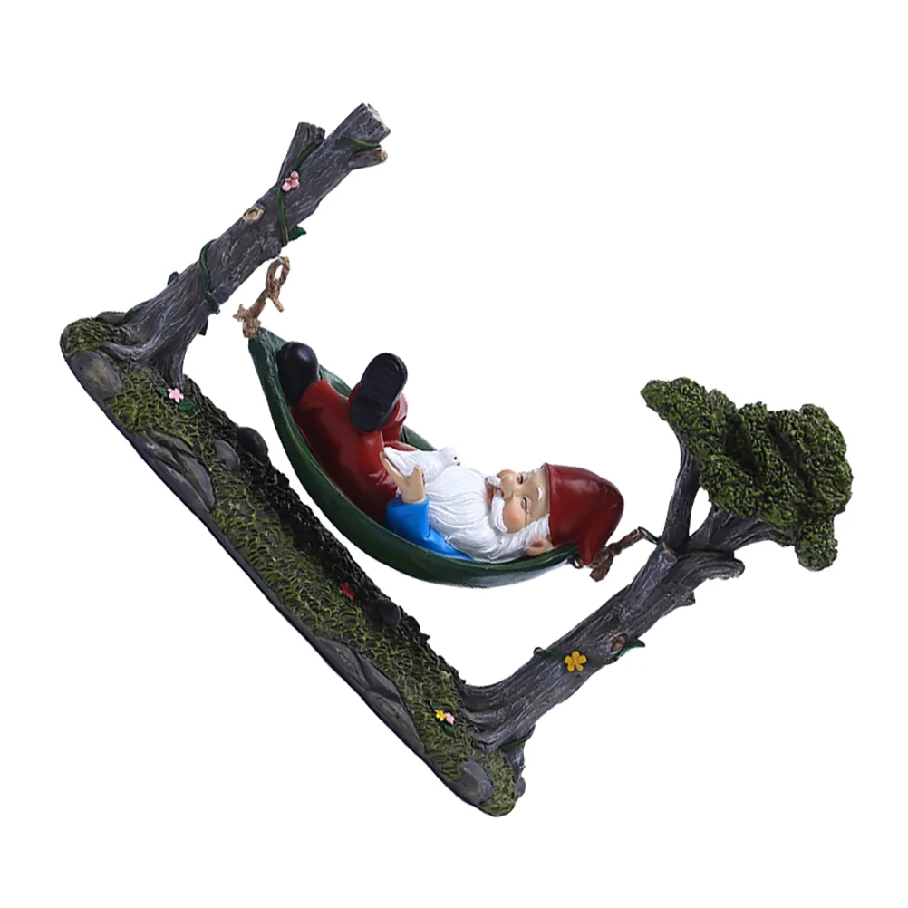 

1Pc Garden Gnome Adornment Christmas Gift Creative Resin Gnome (Assorted Color)