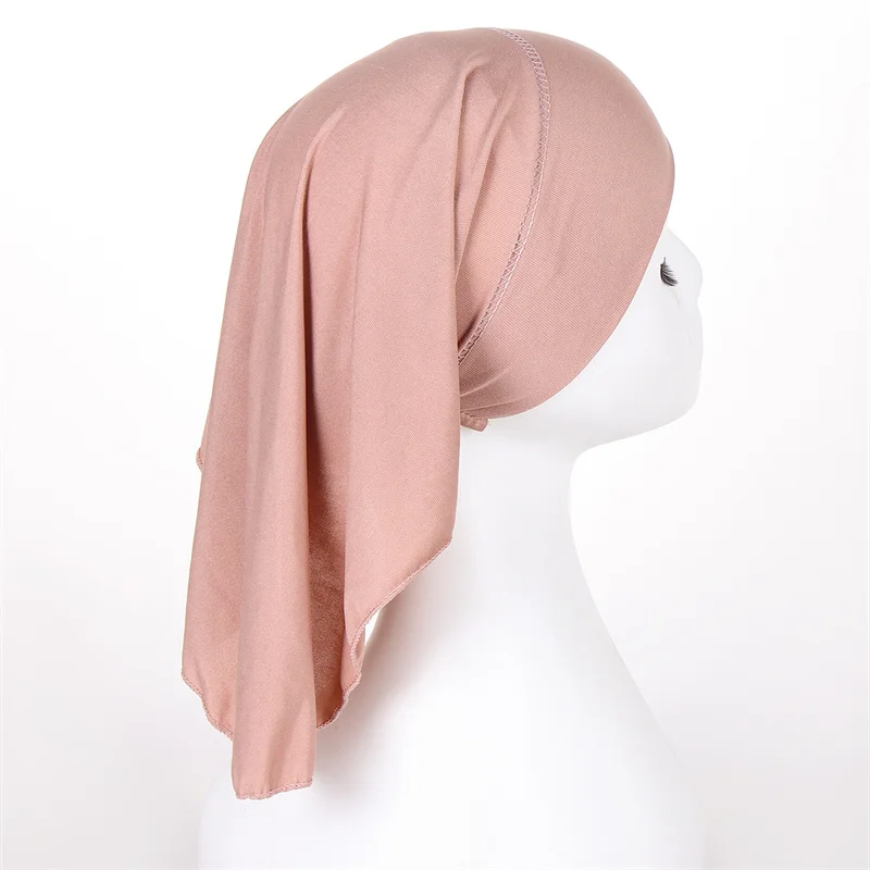 

Женские мусульманские аксессуары для волос, однотонные женские аксессуары для волос, модные осенние шапки высокого качества, новинка 2023