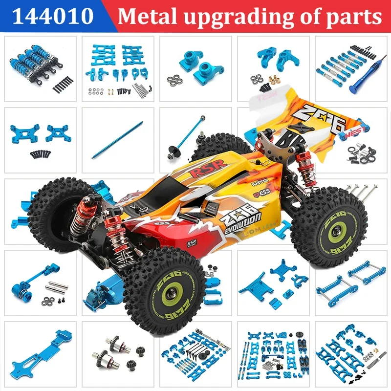 Обновленный металлический руль в сборе для Wltoys 144010 144001 144002 124016 127017 124018 LC 124019