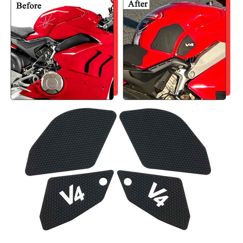 

Противоскользящие наколенники для топливного бака мотоцикла, наколенники для Ducati V4 Panigale V4S Streetfighter V4 S 2022 2023