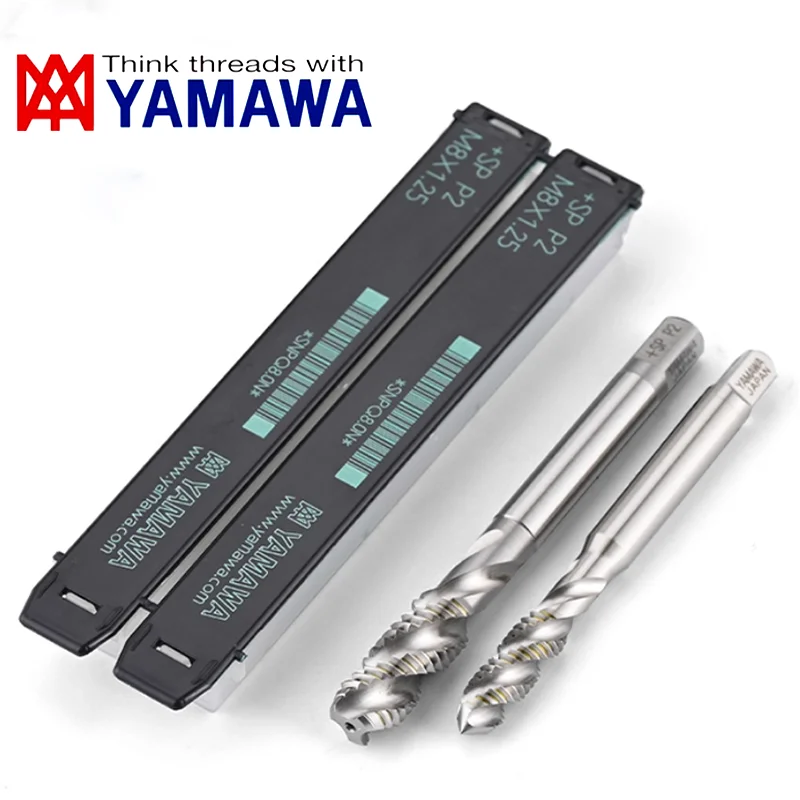 Фото Janpan YAMAWA 1 шт. HSSE TIN покрытие спиральный рифленый метчик UNC 2-56 3-48 4-40 6-32 10-24 1/4 3/8 UNF 10-32 метчики для машинной резьбы №3