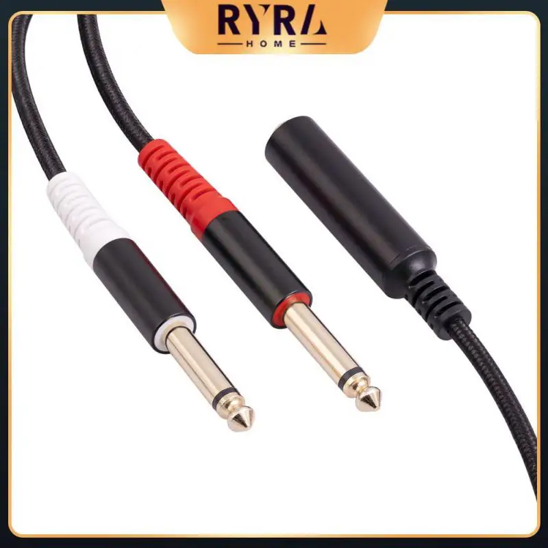 

Anti-interference Bifurcated Audio Line 0.3 M 6.35 Male Stereo Trs Plug 2023 For Amplifier Dual Rca Mother Audio Accessories 1pc