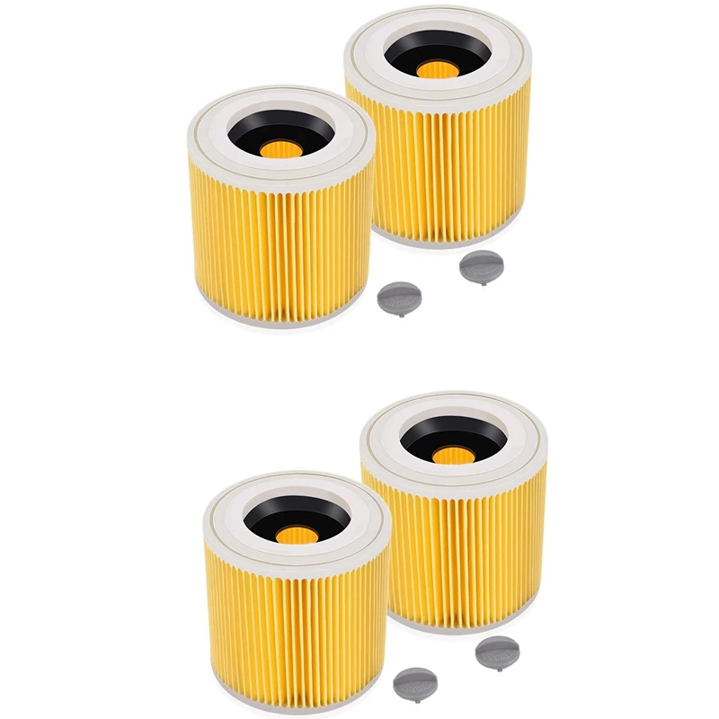 

Фильтр картридж для Karcher WD3 Premium WD2 WD3 WD3P WD3 MV2 MV3, Сменный фильтр для пылесоса Karcher, 4 шт.