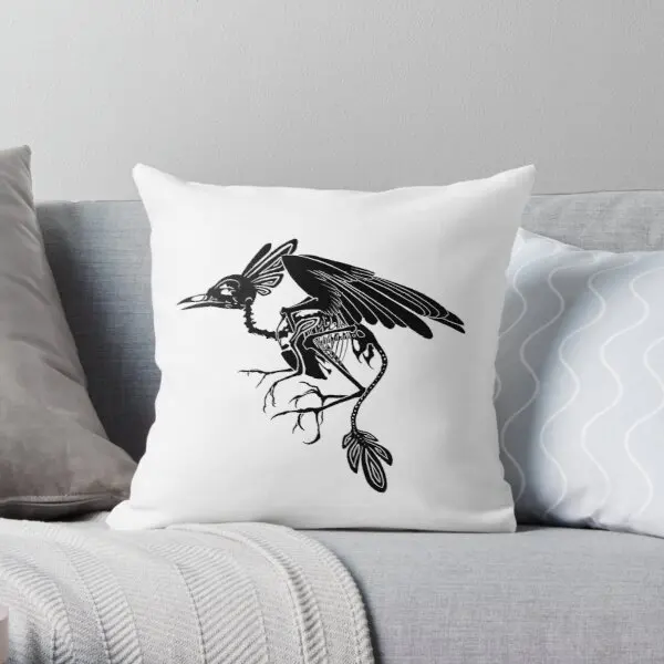 

Skeleton Gryphon Griffin Griffon Spook Printing Throw Pillow Cover Office Waist Bedroom Cushion Car Bed Pillows not include
