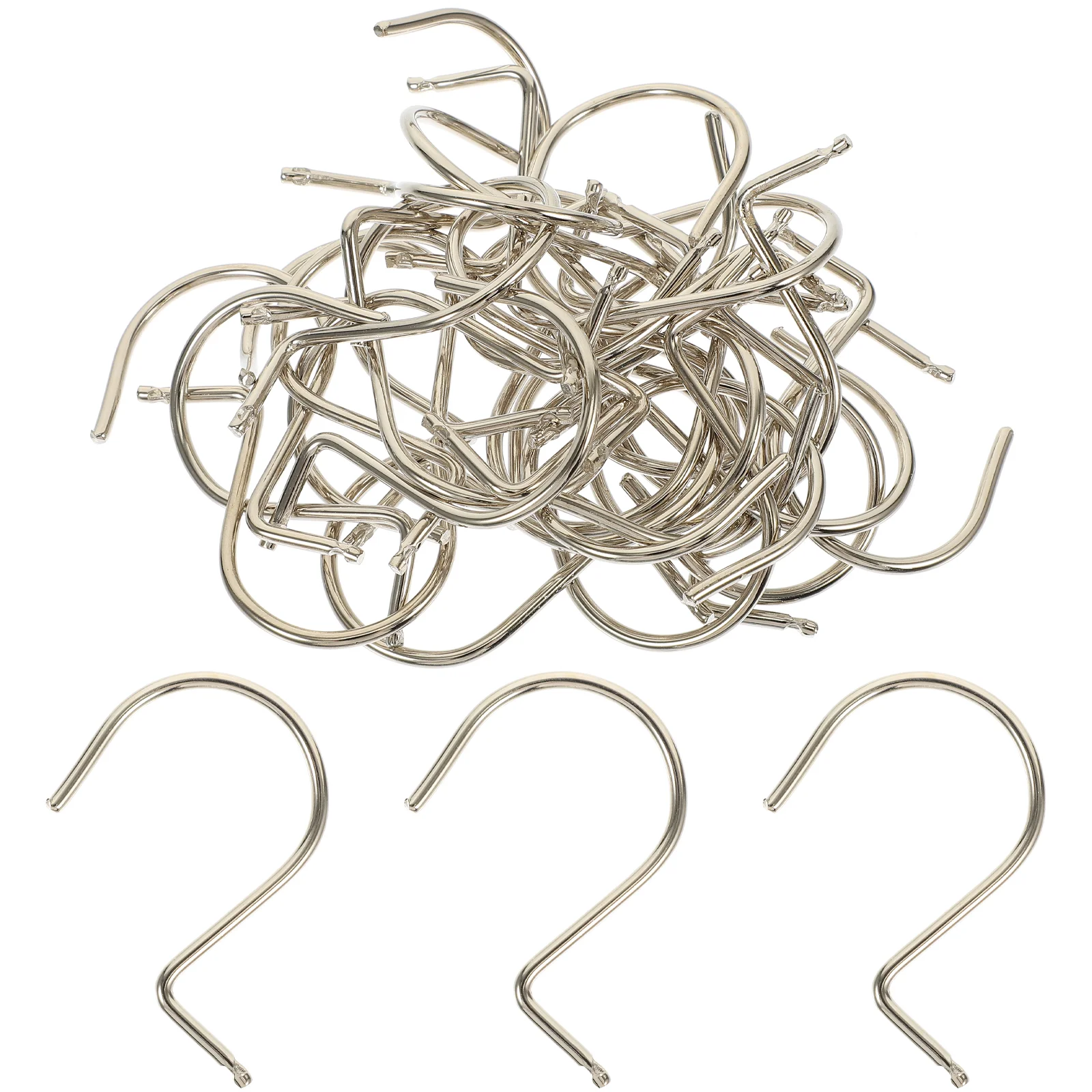 

60pcs Curtain Hooks Iron Multi-use Farmhouse Curtain Hooks