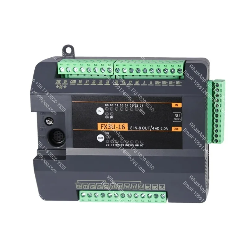 Фото Новый программируемый логический контроллер PLC FX3U-16MT/MR 4AI 2AO 2026 года, совместимый с программным обеспечением серии GX, для управления клапанами №1