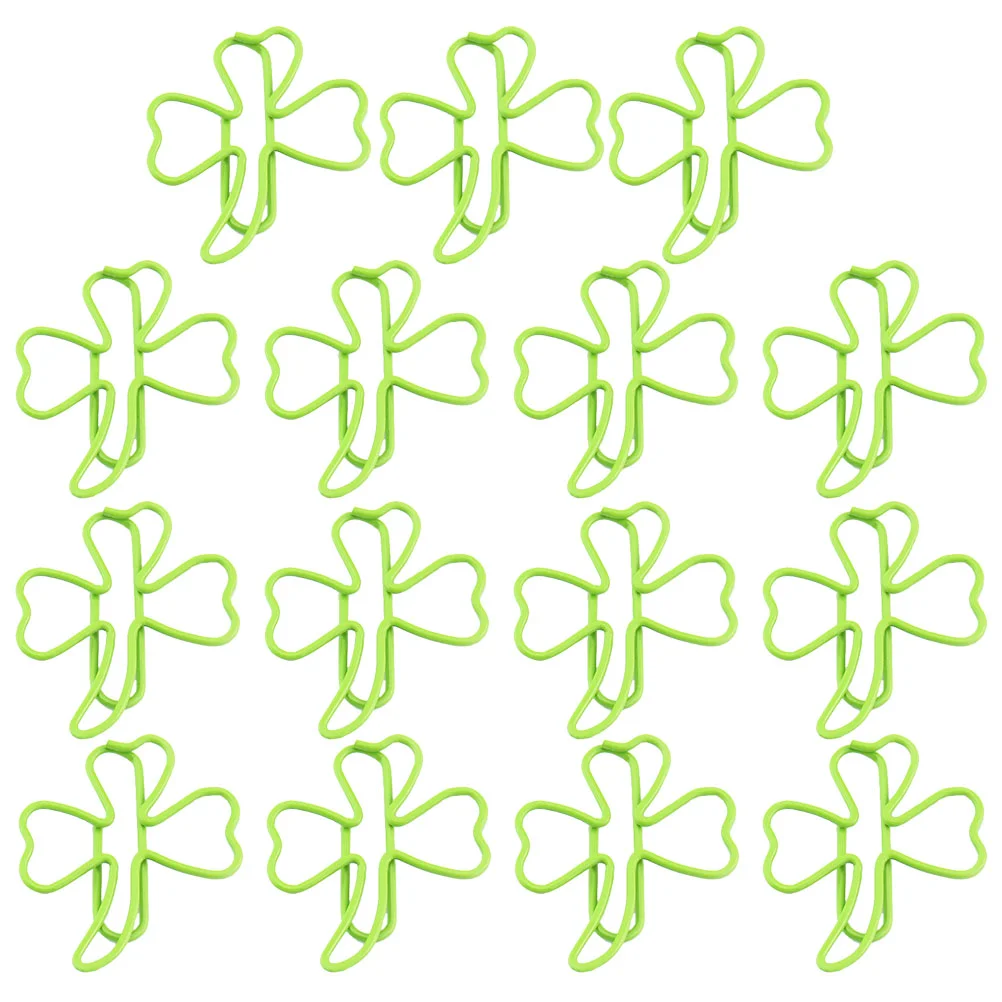 

Зажимы для бумаги Изысканный Клевер формирователь Зажимы для бумаги St Clamp день paфокусы зеленый маленький Минимализм