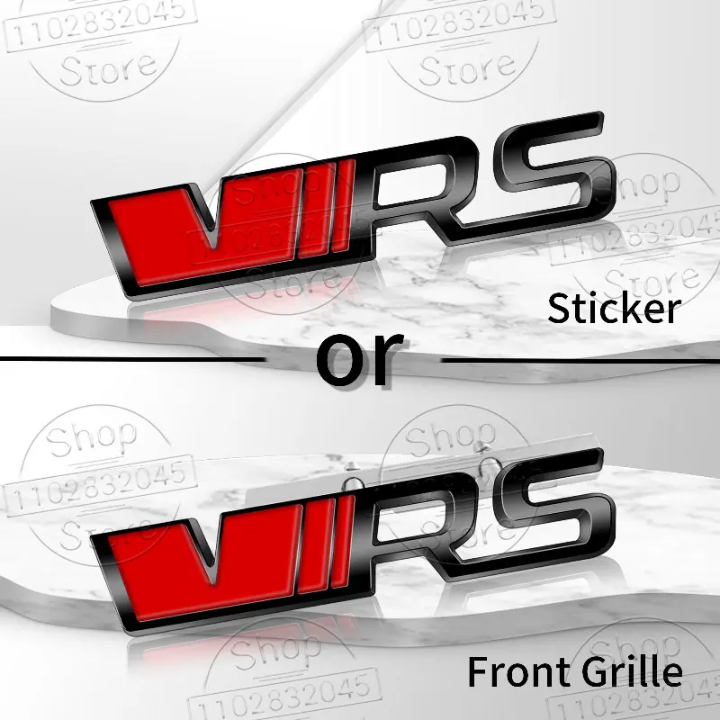 

Металлические автомобильные наклейки с логотипом VRS для Octavia 2 3 Kamiq Kodiaq Karoq RS Superb Fabia Rapid Favorit VRS, эмблема, аксессуары