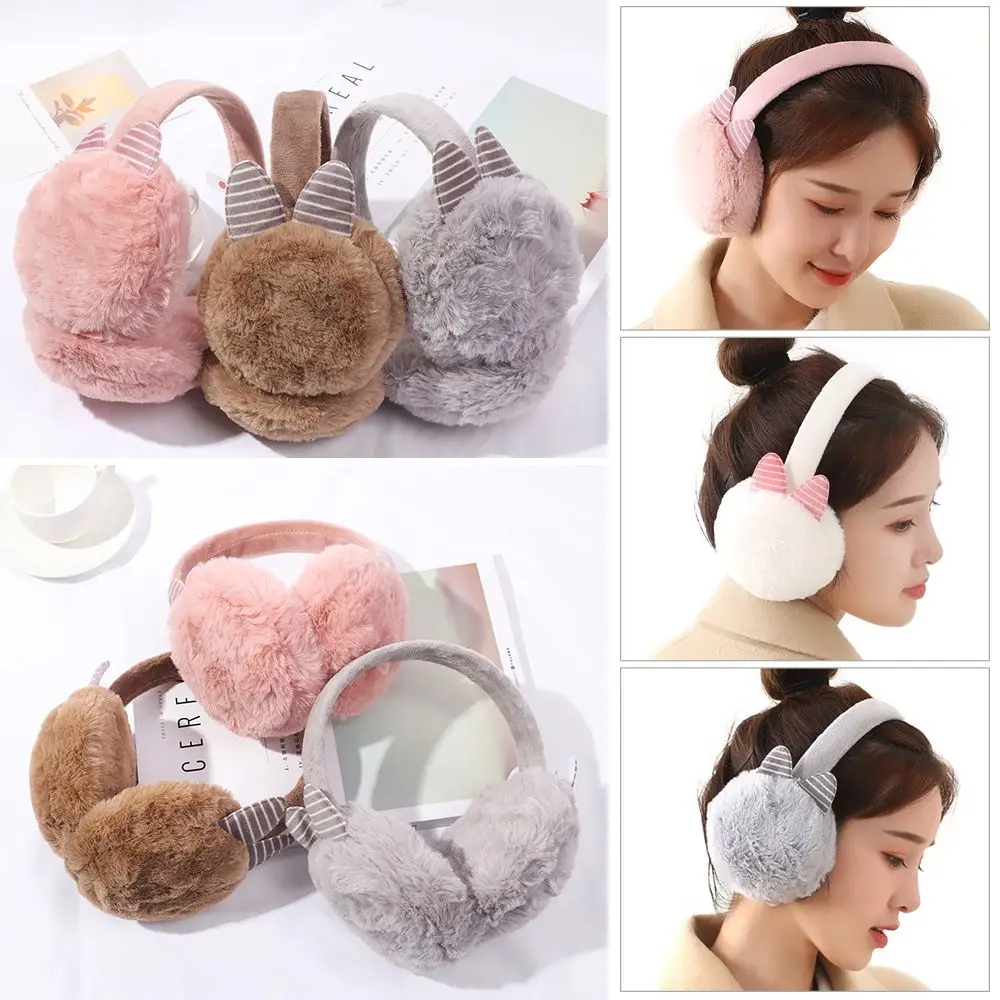 

Winter Thick Fluffy Snow Outdoor Headband Warm Earmuffs Ear Warmers Earflap