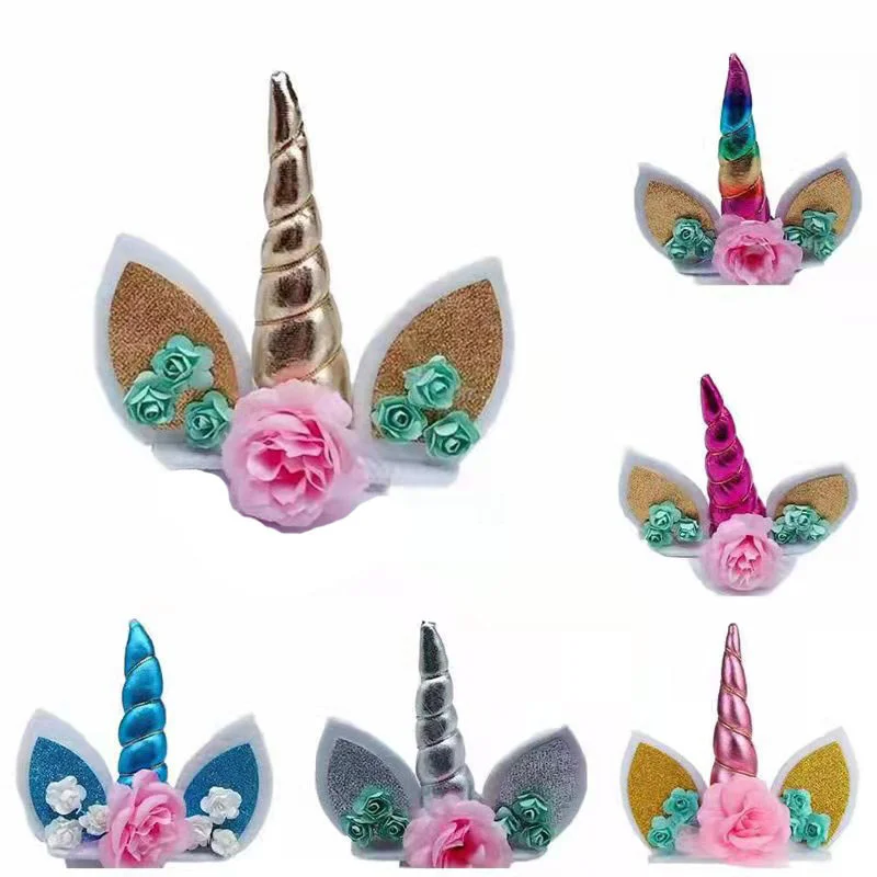 

Rainbow Unicorn Cake Topper Birthday Party Decor Unicornio Baby Shower First Birthday Unicorn Wedding Party Decoration Supplies