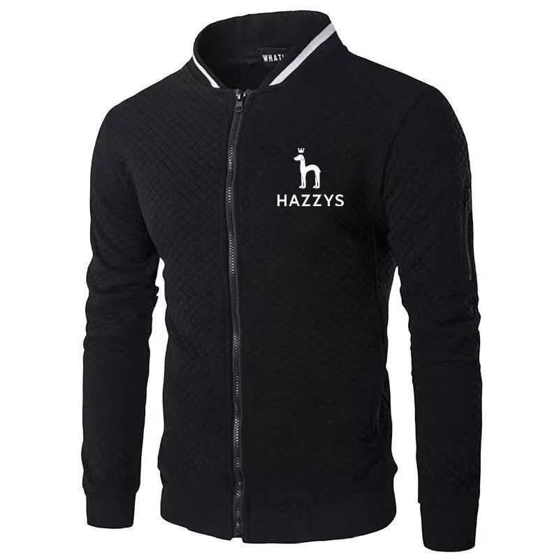 

Haggis Hazzys Men's Comfortable Sports Warm Coat Zipper Jacket Casual Coat Baseball Mountaineering Coat Autumn/Winter 2023