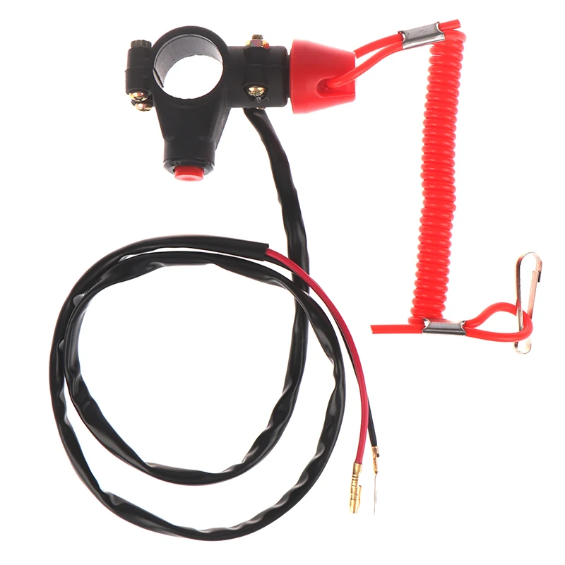 

Nieuwe 1Pc Atv Motorfiets Boot Tether Lanyard Emergency Kill Stop Engine Switch Push Button Voor Pocket Mini Dirt bike Atv Quad