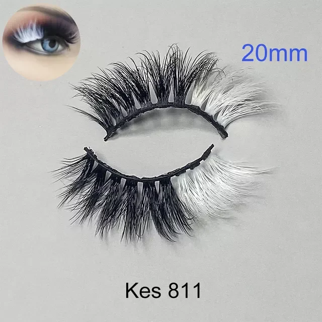 

NEW IN Mix Color False Lashes Ombre Natural Long Colorful Eyelashes Bulk Dramatic Makeup Fake Lash Party Colored Lashes Wholesal