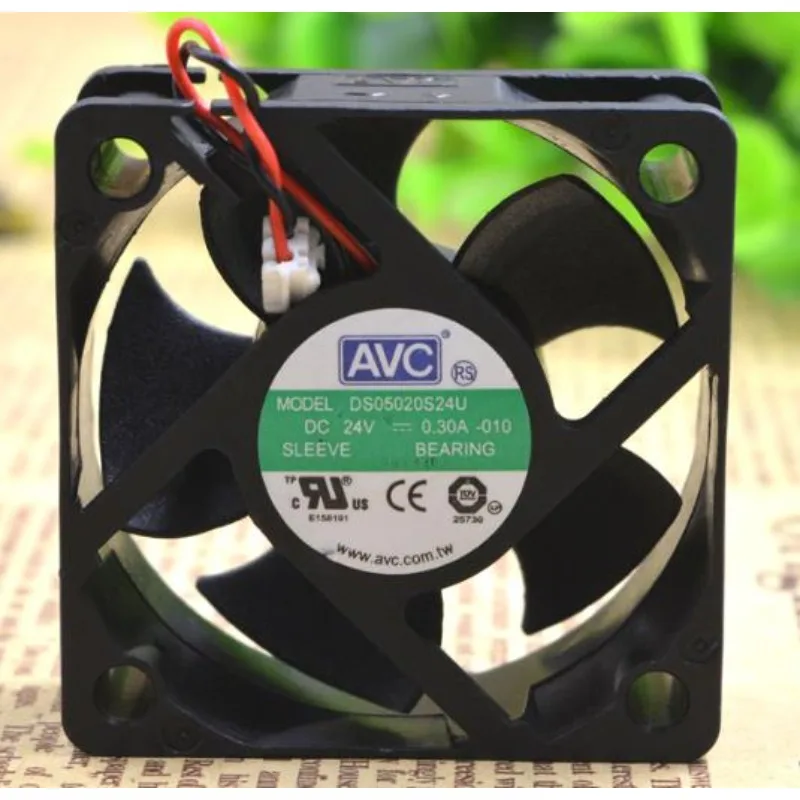 Оригинальный вентилятор для процессора для AVC DS05020S24U 5 см 5020 дюйма 24 в а 2-проводной преобразователь частоты охлаждающий вентилятор 50*50*20 мм