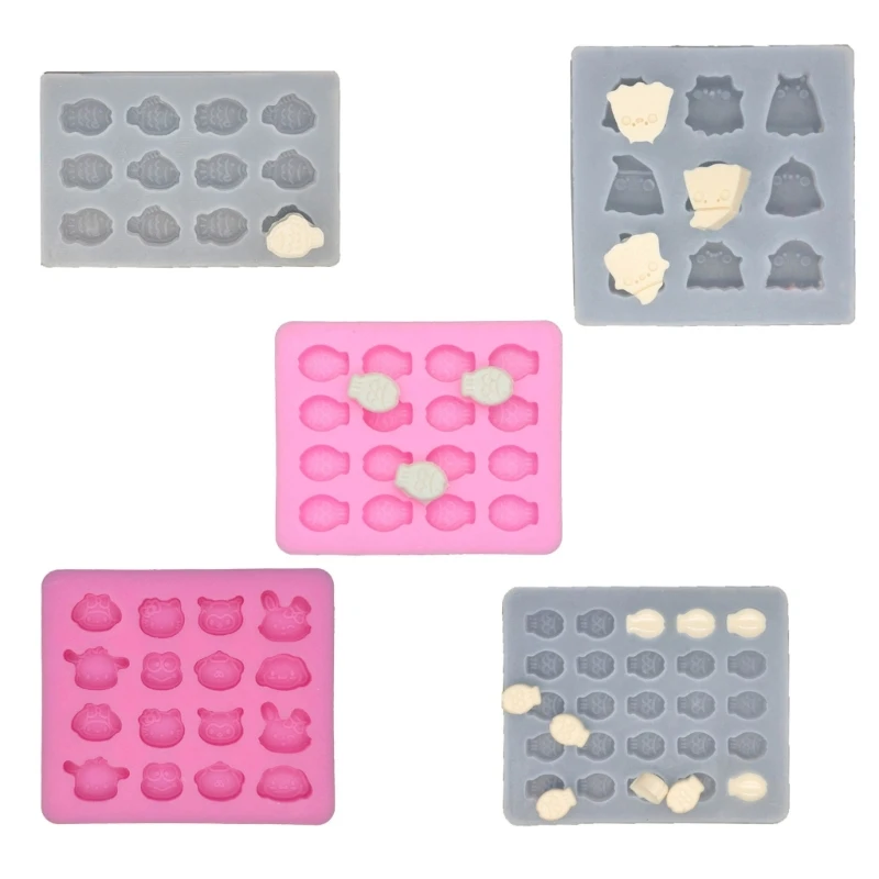 

Формы для помадки с животными, жуткий кролик, лягушка, форма для свечей, мини-формы для выпечки животных, декоративные формы для