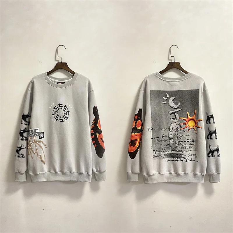 

New Travis Scott 2022AW Air Records Crewneck Plush Sweater