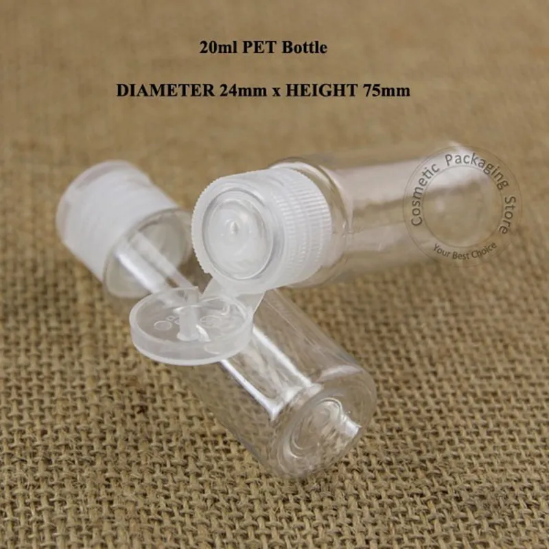 Акция 50 шт./лот 20 мл пластиковая бутылка для лосьона косметический контейнер