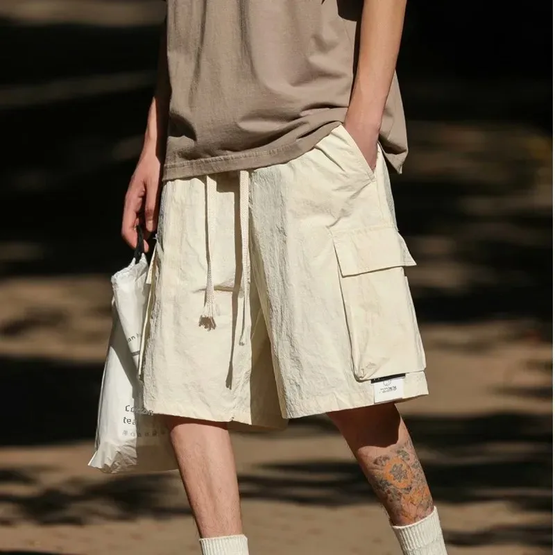 Японские винтажные мужские шорты в американском стиле хип-хоп модные свободные