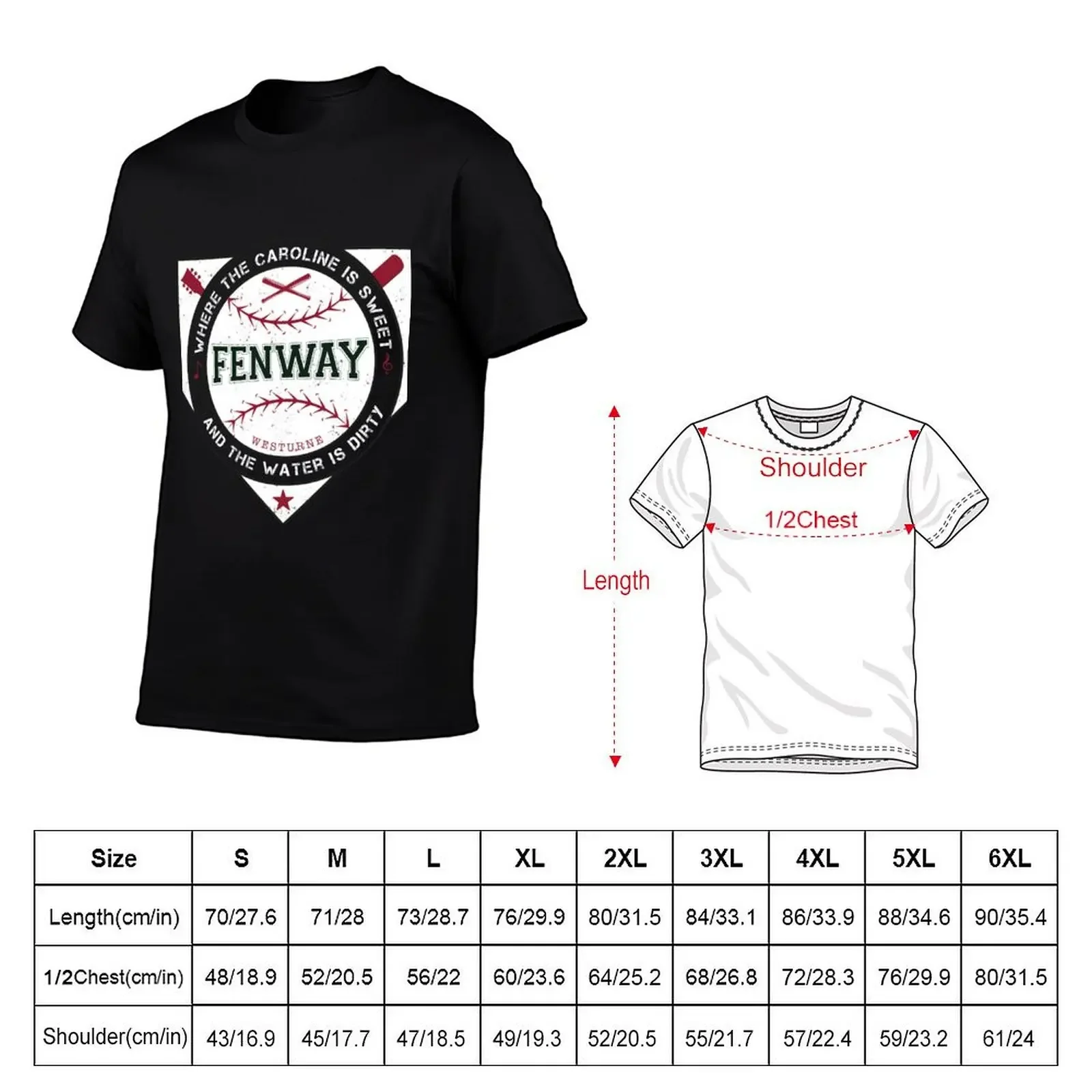Boston Fenway Sweet Caroline Dirty Water Shirt футболка летняя одежда спортивная для мужчин