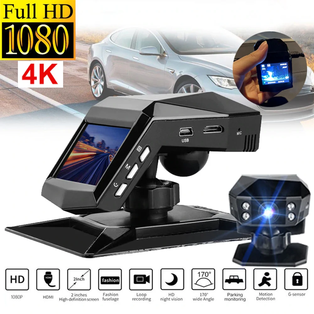 

New Car DVR Dash Cam 4k Dash Camera Video Registrator Dashcam 3.6" HD Cycle Recording Night Vision Dash Camera Video Recorder