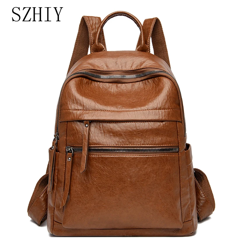 

Роскошный дизайнерский рюкзак для женщин, дорожный рюкзак с защитой от кражи, черный повседневный рюкзак Mochilas Escolares Mochila, винтажный Большой ...