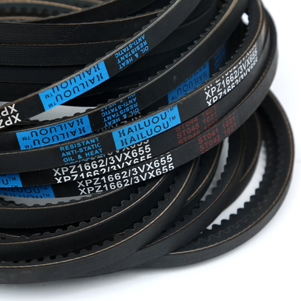 Фото Тип XPZ 3VX Raw Edge Cogged V-образный привод Зубчатые конвейерные ленты Резиновый транспортировочный ремень 512 600 662 710 772 825 925 990 1050 мм №3