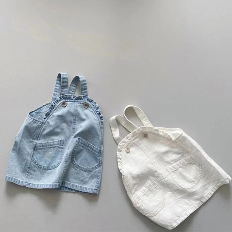 

Детское джинсовое платье на лямках, на возраст 1-5 лет