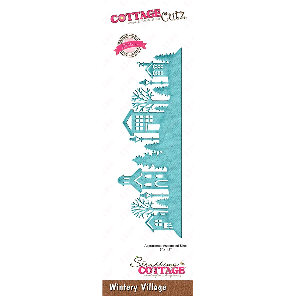 

Newest Arrival Metal Cutting Die Diy Scrapbook Decoration Embossing Craft Blade Punch Reusable Mold wintery Village Bdr Template