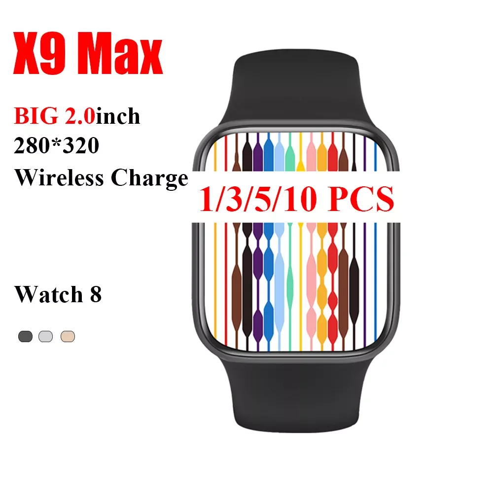 

NEW2023 2022 Smart Watch Watch 8 X9 Max Smartwatch for Men Woman 2.0inch Bluetooth Call Wireless Charging Cheap Smart Watch X8 P