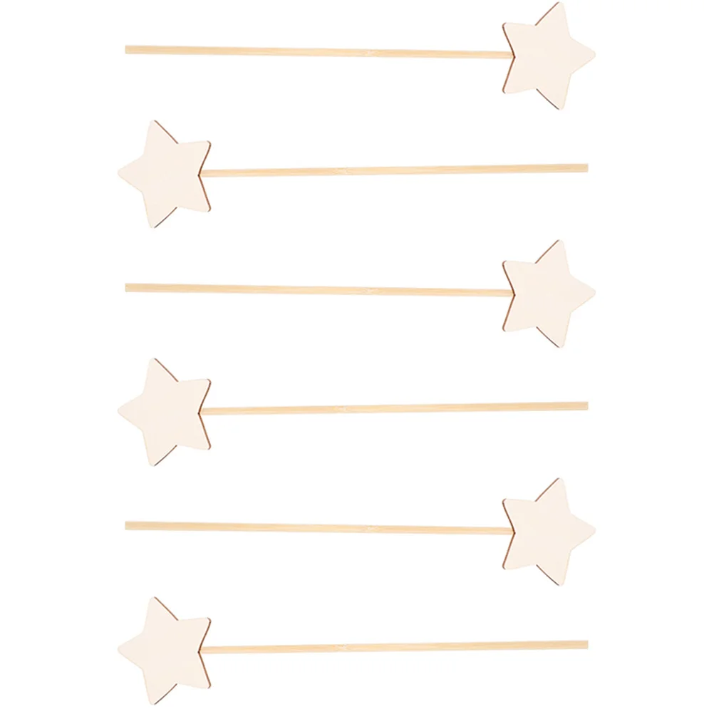 Деревянная палочка принцессы Ipetboom волшебная сделай сам звезда луна Бабочка